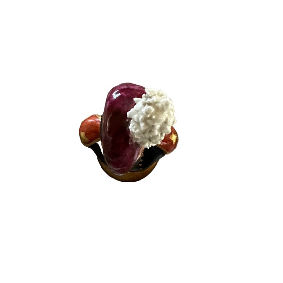 REGIMENTAL LIMOGES CHINA FRENCH NAPOLEONIC ERA SOLDIER BUST FIGURINE - Picture 5 of 5